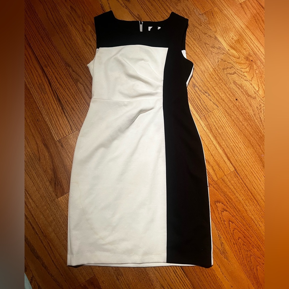 Black and white Calvin Klein dress